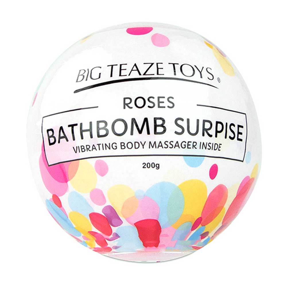 Купить бомбочка для ванны bath bomb surprise rose + вибропуля Image