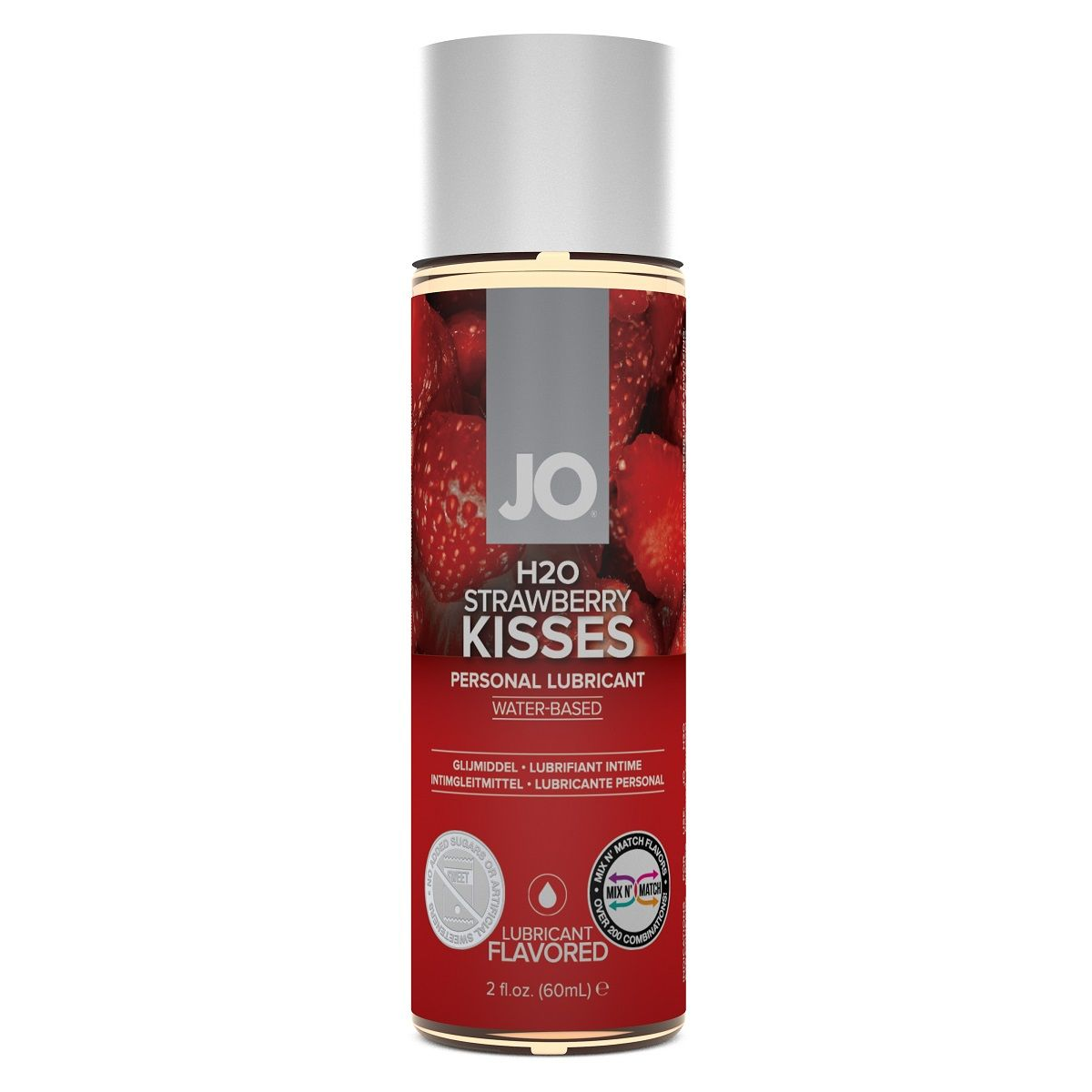 Купить лубрикант на водной основе с ароматом клубники jo flavored strawberry kiss - 60 мл. Image