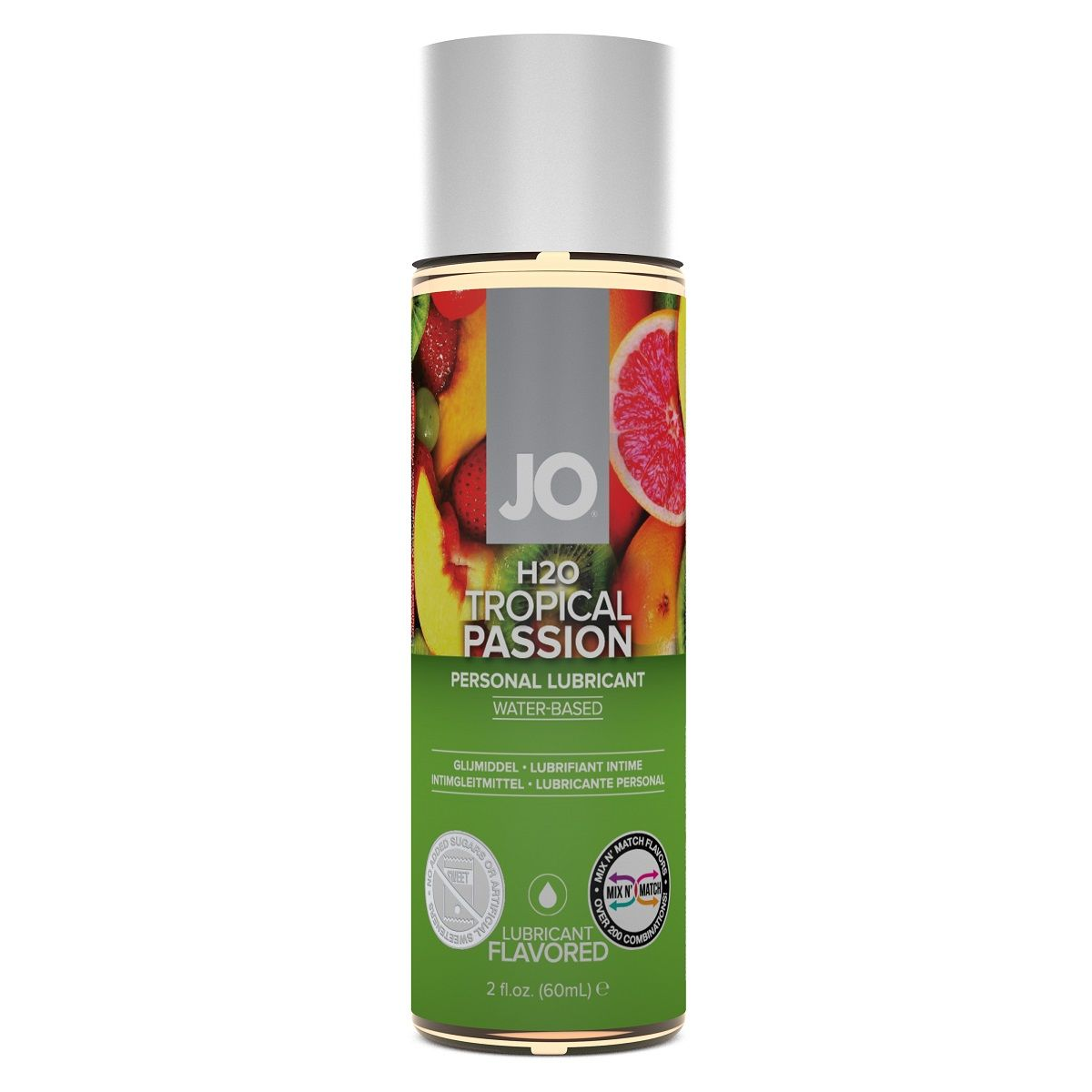 Купить лубрикант на водной основе с ароматом тропических фруктов jo flavored tropical passion - 60 мл. Image