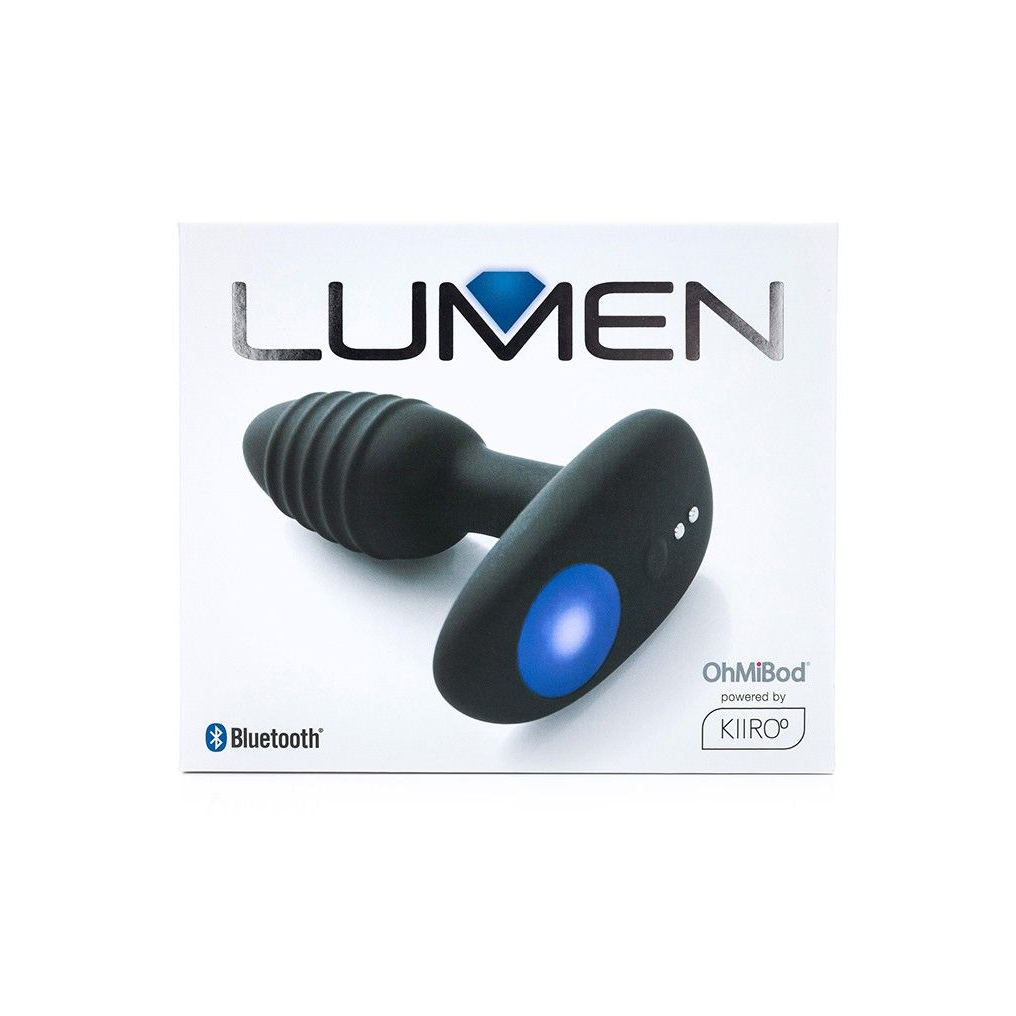 Купить черный интерактивный вибратор ohmibod lumen for kiiroo с подсветкой - 10,2 см. Image