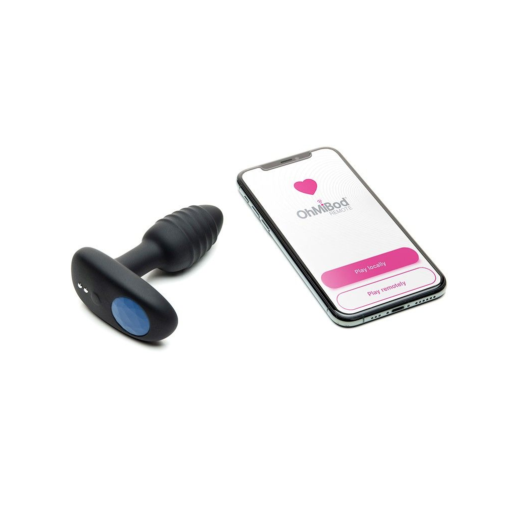 Купить черный интерактивный вибратор ohmibod lumen for kiiroo с подсветкой - 10,2 см. Image