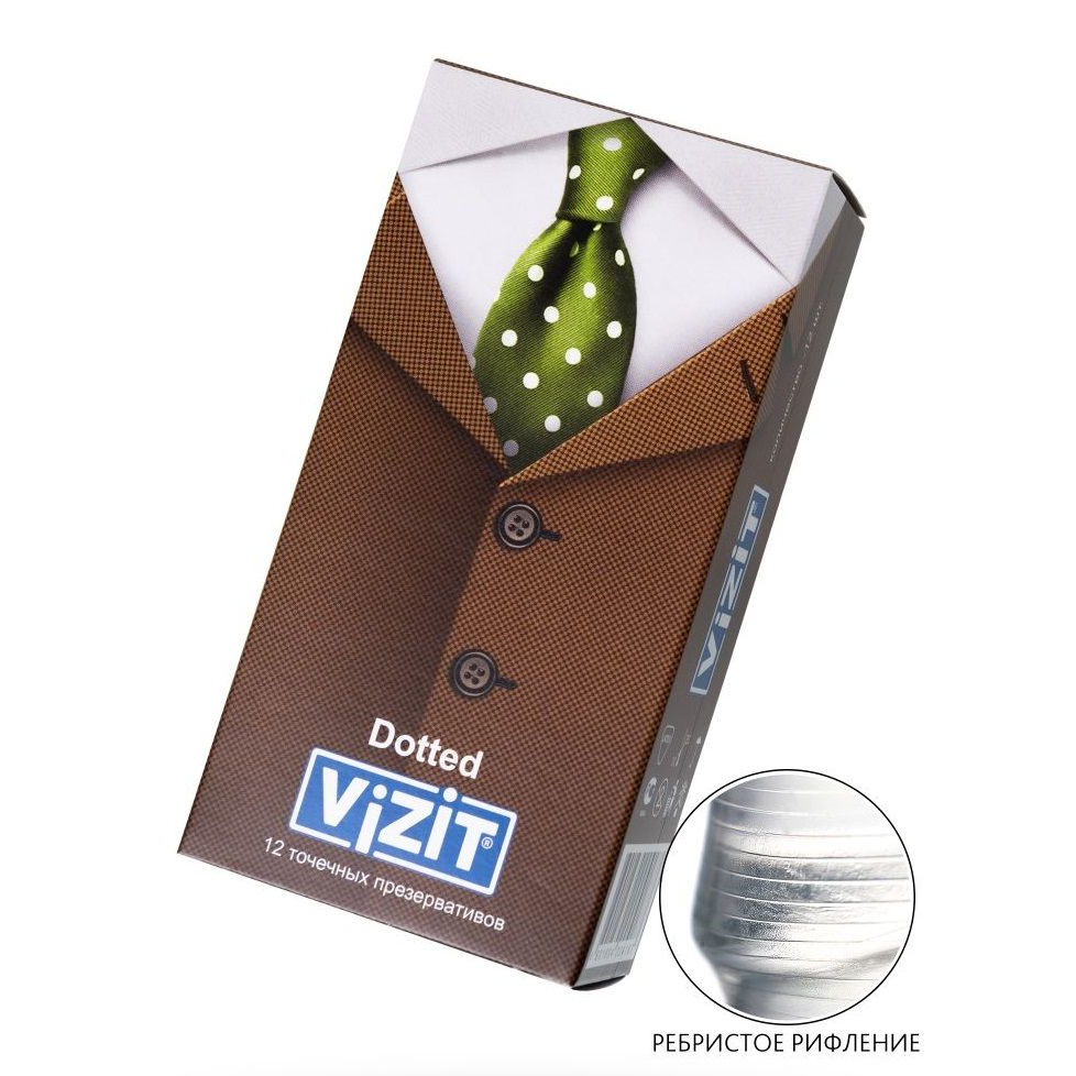 Купить презервативы с точечками vizit dotted - 12 шт. Image