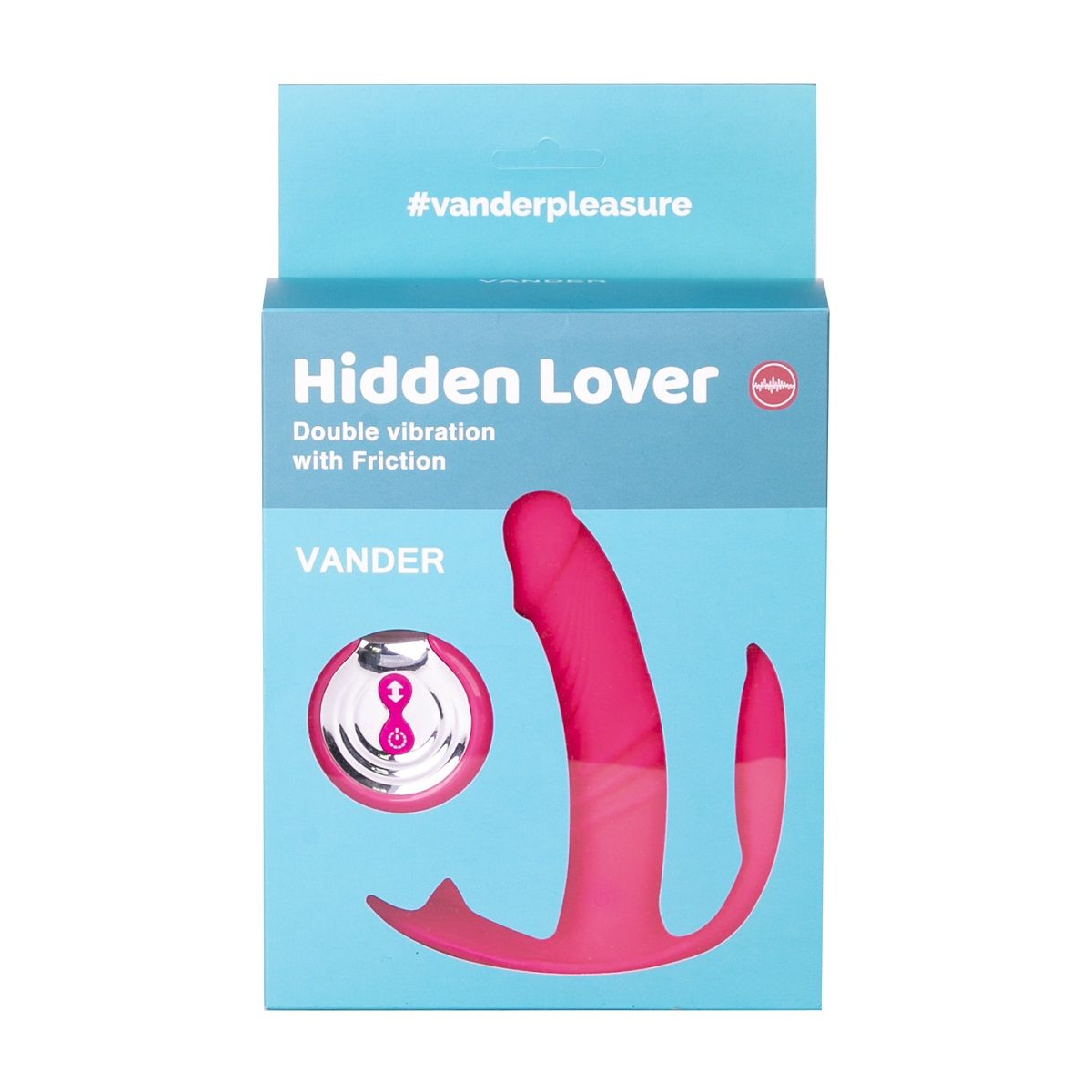 Купить розовый вибратор hidden lover с анальным и клиторальным стимулятором Image