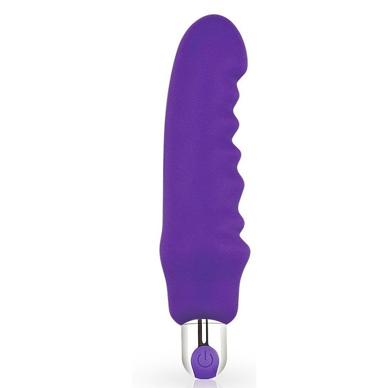 Купить фиолетовый вибратор rechargeable ijoy silicone waver - 16,5 см. Image