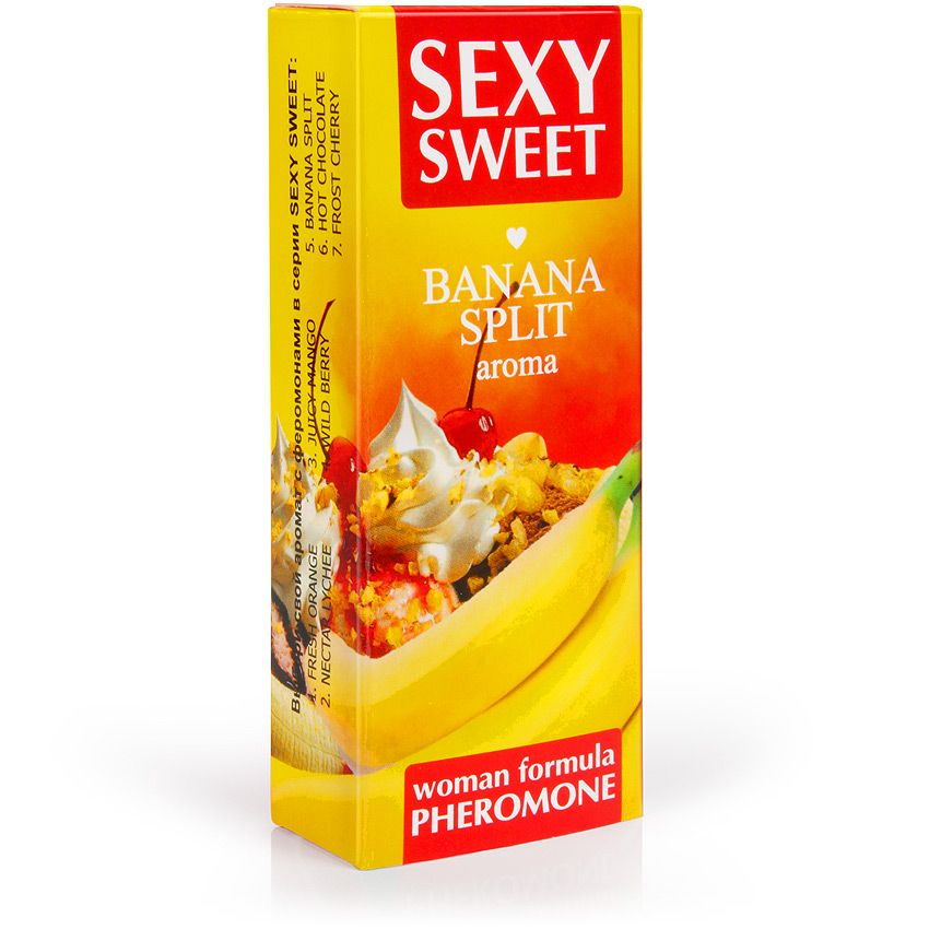 Купить парфюмированное средство для тела с феромонами sexy sweet с ароматом банана - 10 мл. Image