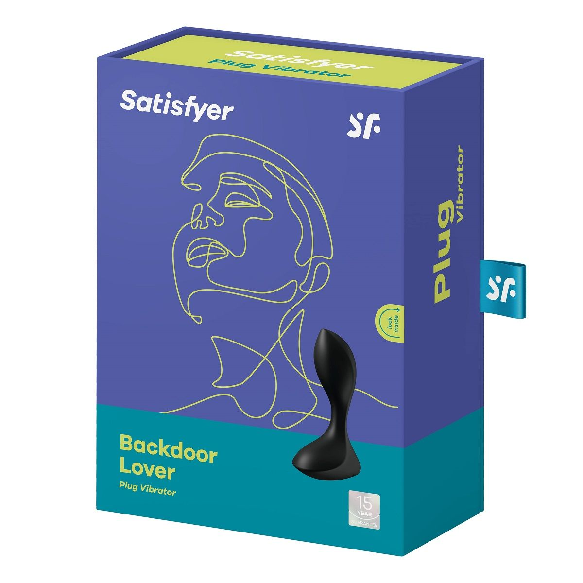 Купить чёрный вибромассажёр простаты satisfyer backdoor lover - 14 см. Image