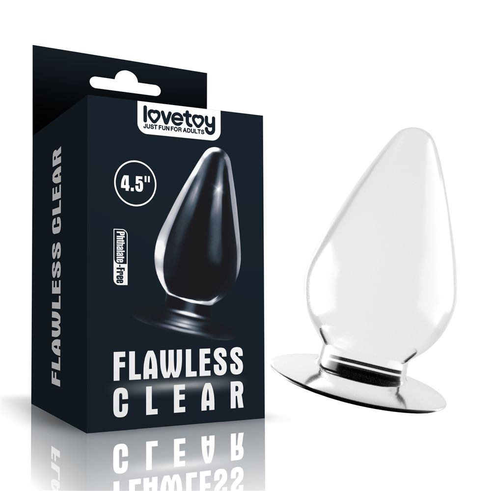 Купить прозрачная анальная пробка flawless clear anal plug - 11,5 см. Image