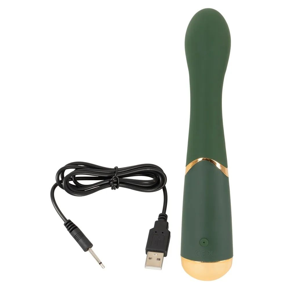 Купить зеленый стимулятор точки g luxurious g-spot massager - 19,5 см. Image