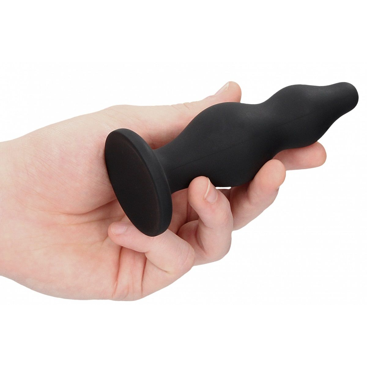 Купить черная анальная пробка bubble butt plug - 11,6 см. Image