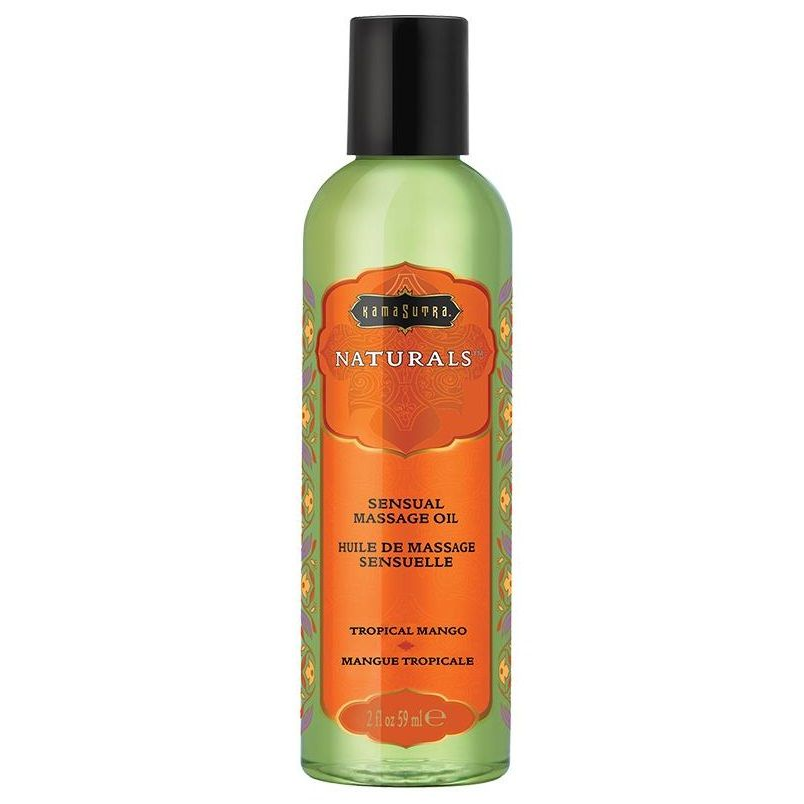 Купить массажное масло naturals tropical mango с ароматом манго - 59 мл. Image