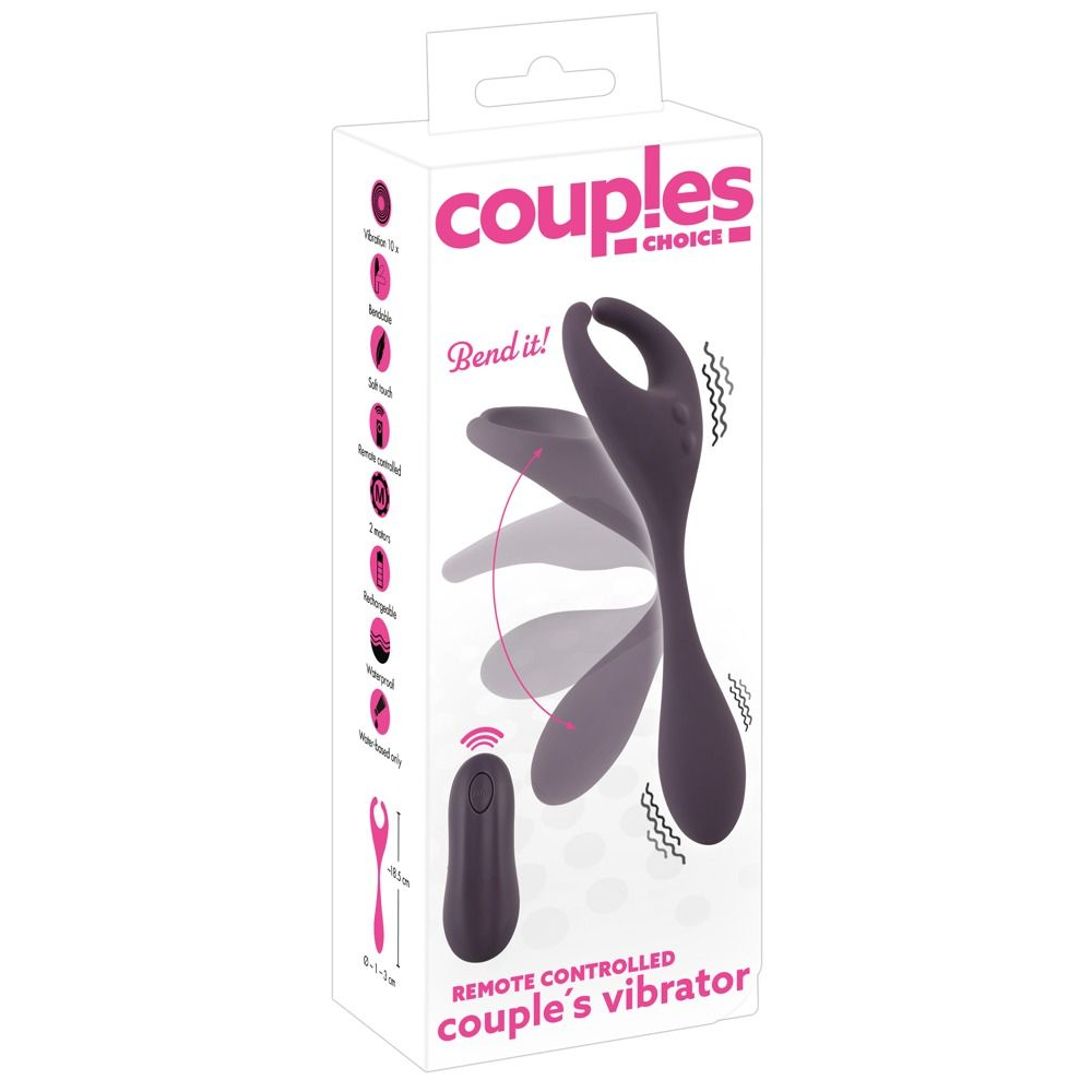 Купить фиолетовый универсальный вибратор remote controlled couples vibrator Image