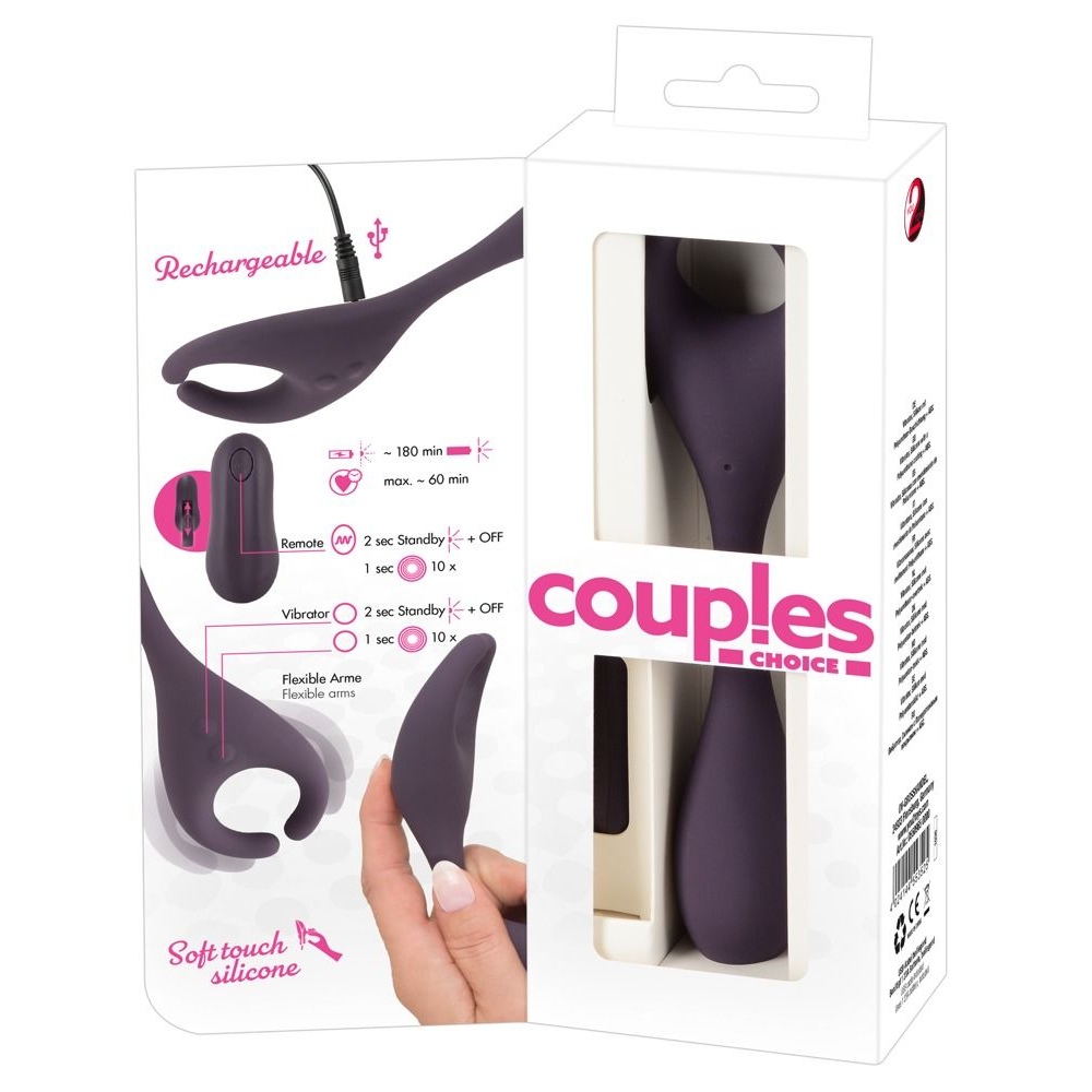 Купить фиолетовый универсальный вибратор remote controlled couples vibrator Image