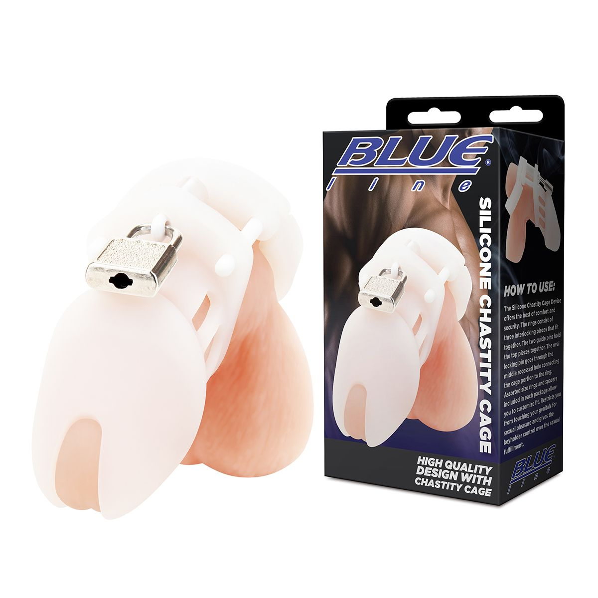 Купить белая клетка целомудрия silicone chastity cage Image