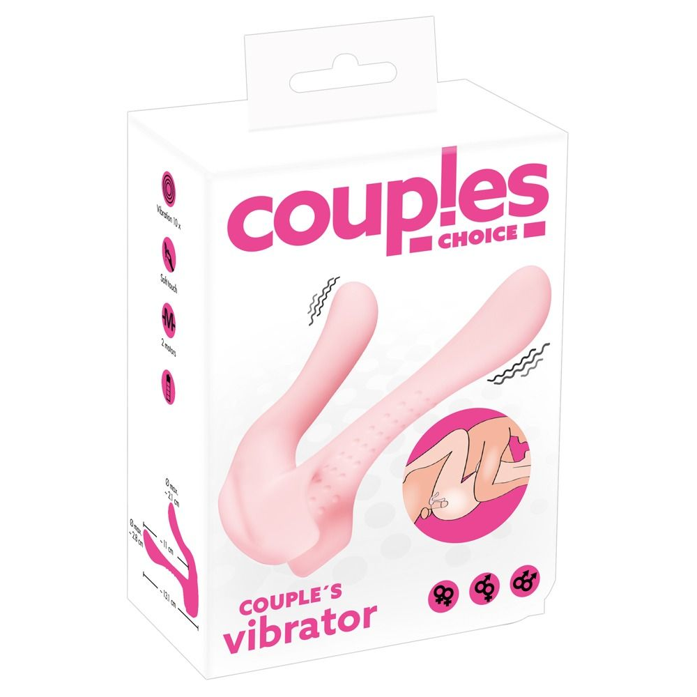 Купить розовый универсальный вибратор для пар couples vibrator Image