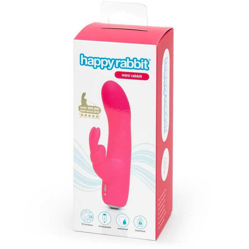 Купить розовый вибратор-кролик rechargeable mini rabbit vibrator - 15,2 см. Image