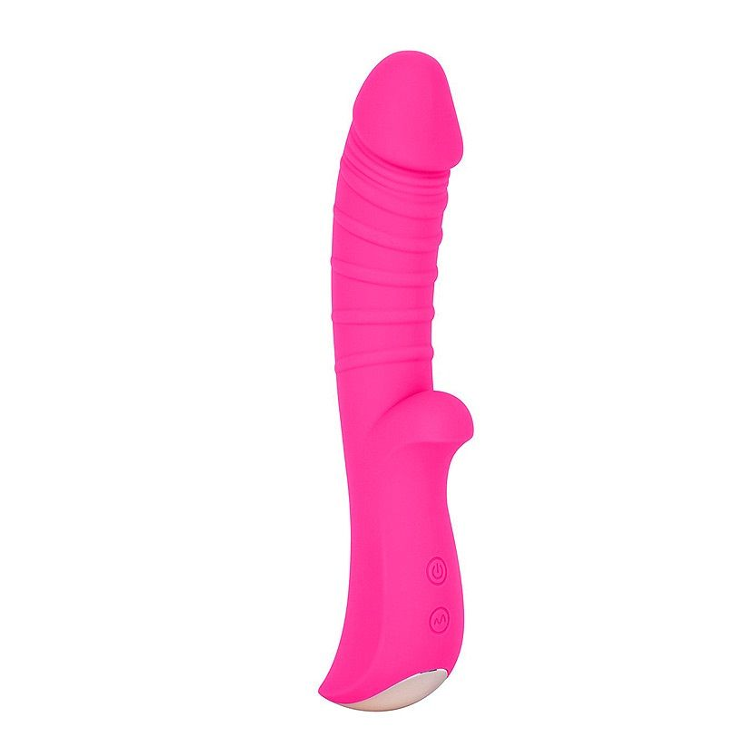 Купить ярко-розовый вибромассажер 5  silicone wild passion - 19,1 см. Image