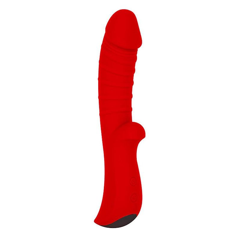 Купить красный вибромассажер 5  silicone wild passion - 19,1 см. Image