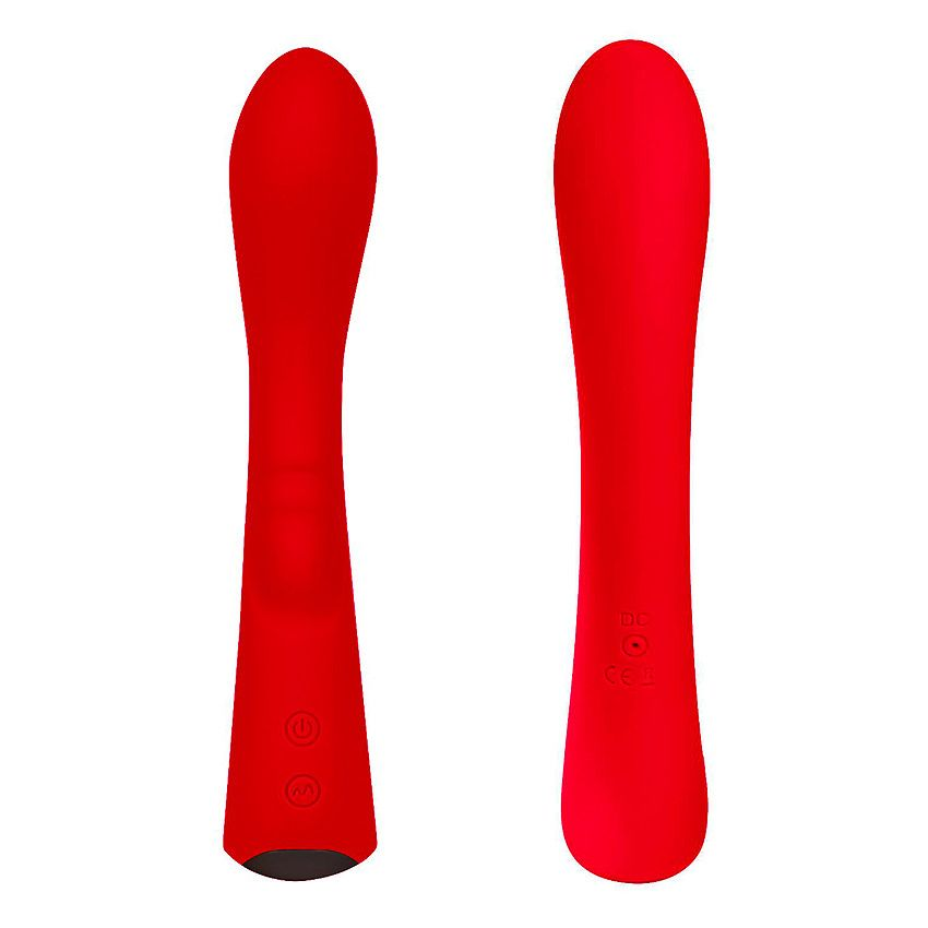 Купить красный вибромассажер 6  silicone g-spot fun - 19,1 см. Image