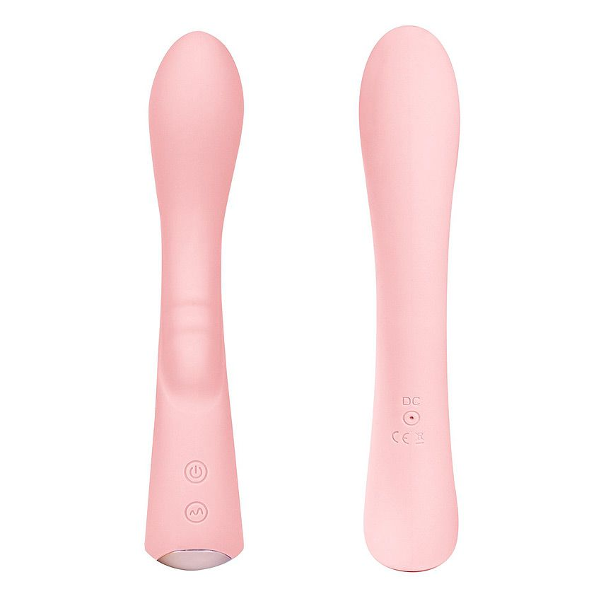 Купить нежно-розовый вибромассажер 6  silicone g-spot fun - 19,1 см. Image