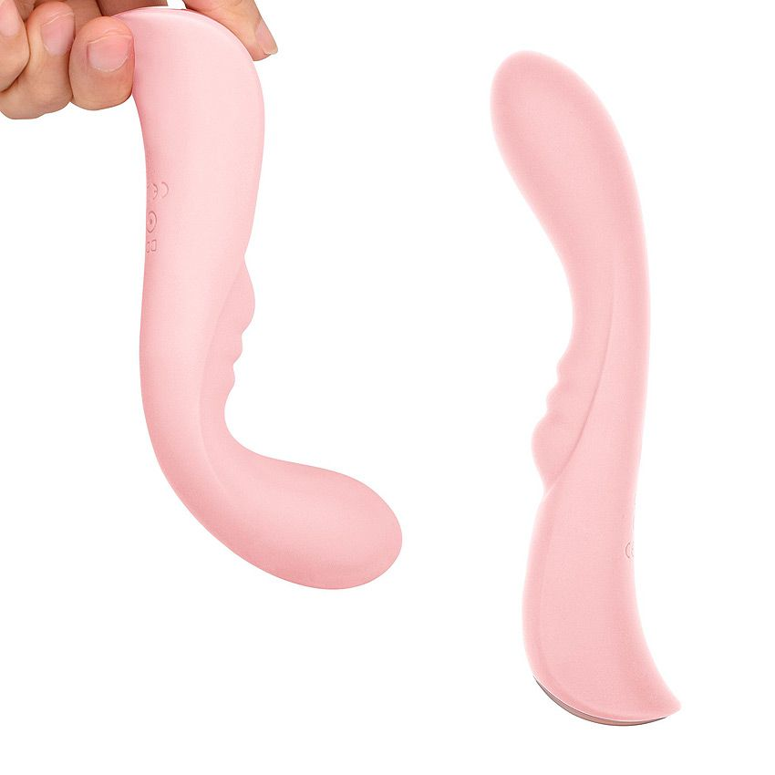 Купить нежно-розовый вибромассажер 6  silicone g-spot fun - 19,1 см. Image