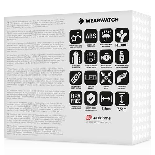 Купить голубое виброяйцо с черным пультом-часами wearwatch egg wireless watchme Image