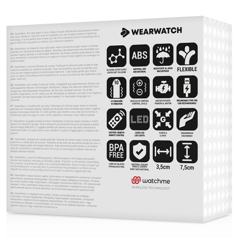 Купить розовое виброяйцо с нежно-розовым пультом-часами wearwatch egg wireless watchme Image