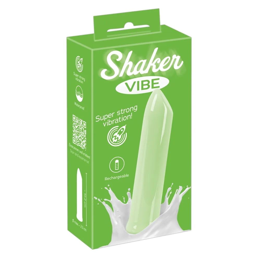 Купить зеленая вибропуля shaker vibe - 10,2 см. Image