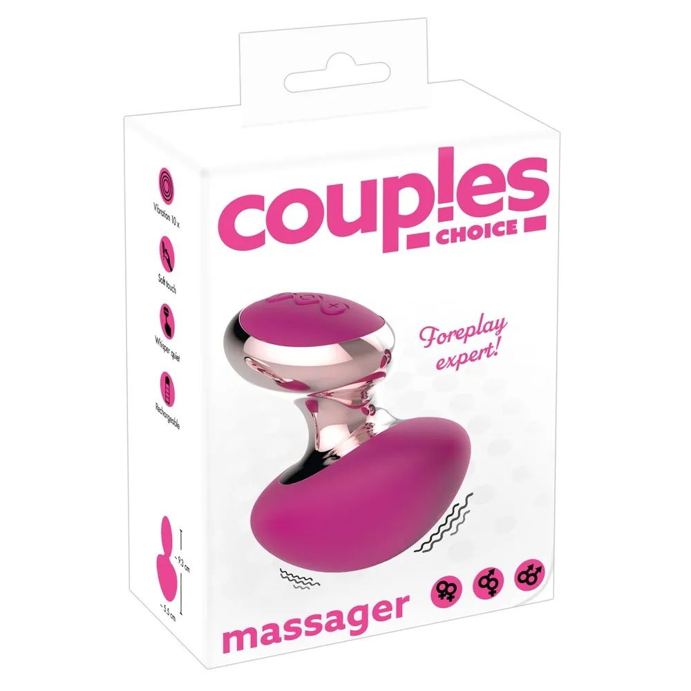 Купить ярко-розовый вибромассажер couples choice massager Image