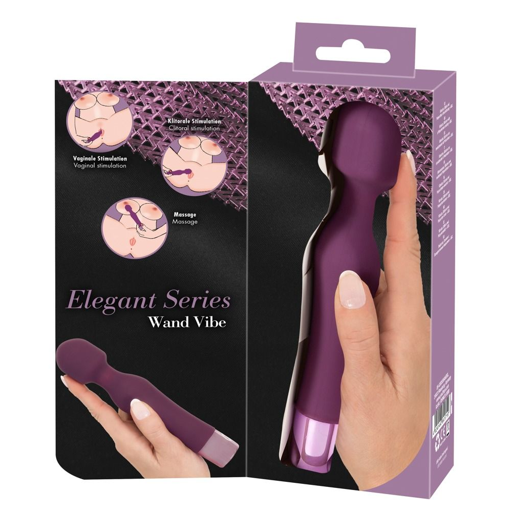 Купить фиолетовый жезловый вибратор wand vibe - 18,4 см. Image