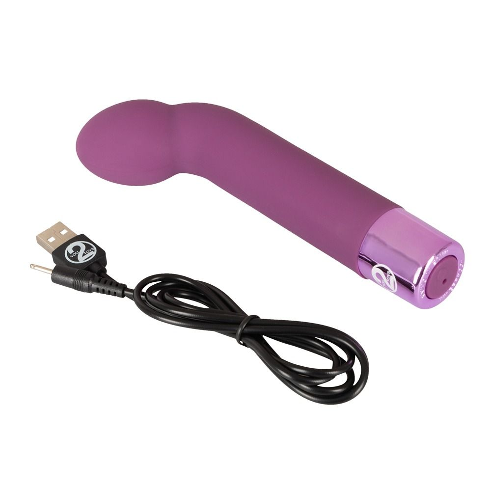 Купить фиолетовый g-стимулятор с вибрацией g-spot vibe - 16 см. Image