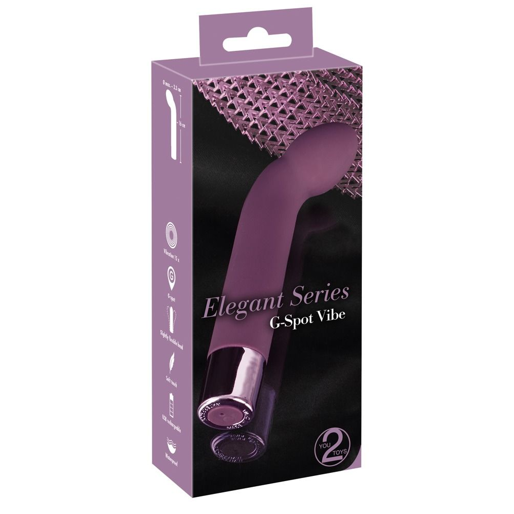 Купить фиолетовый g-стимулятор с вибрацией g-spot vibe - 16 см. Image