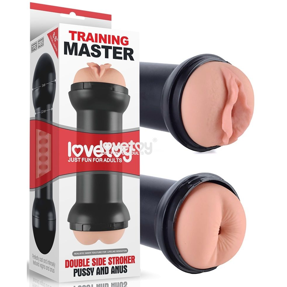 Купить телесный двусторонний мастурбатор training master double side stroker pussy and anus Image