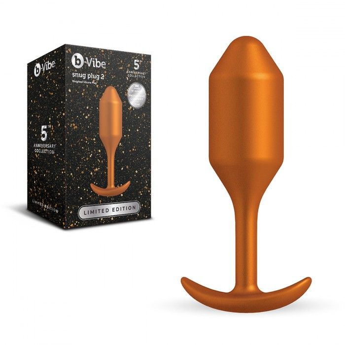 Купить пробка для ношения цветы бронзы b-vibe snug plug 2 - 11 см. Image