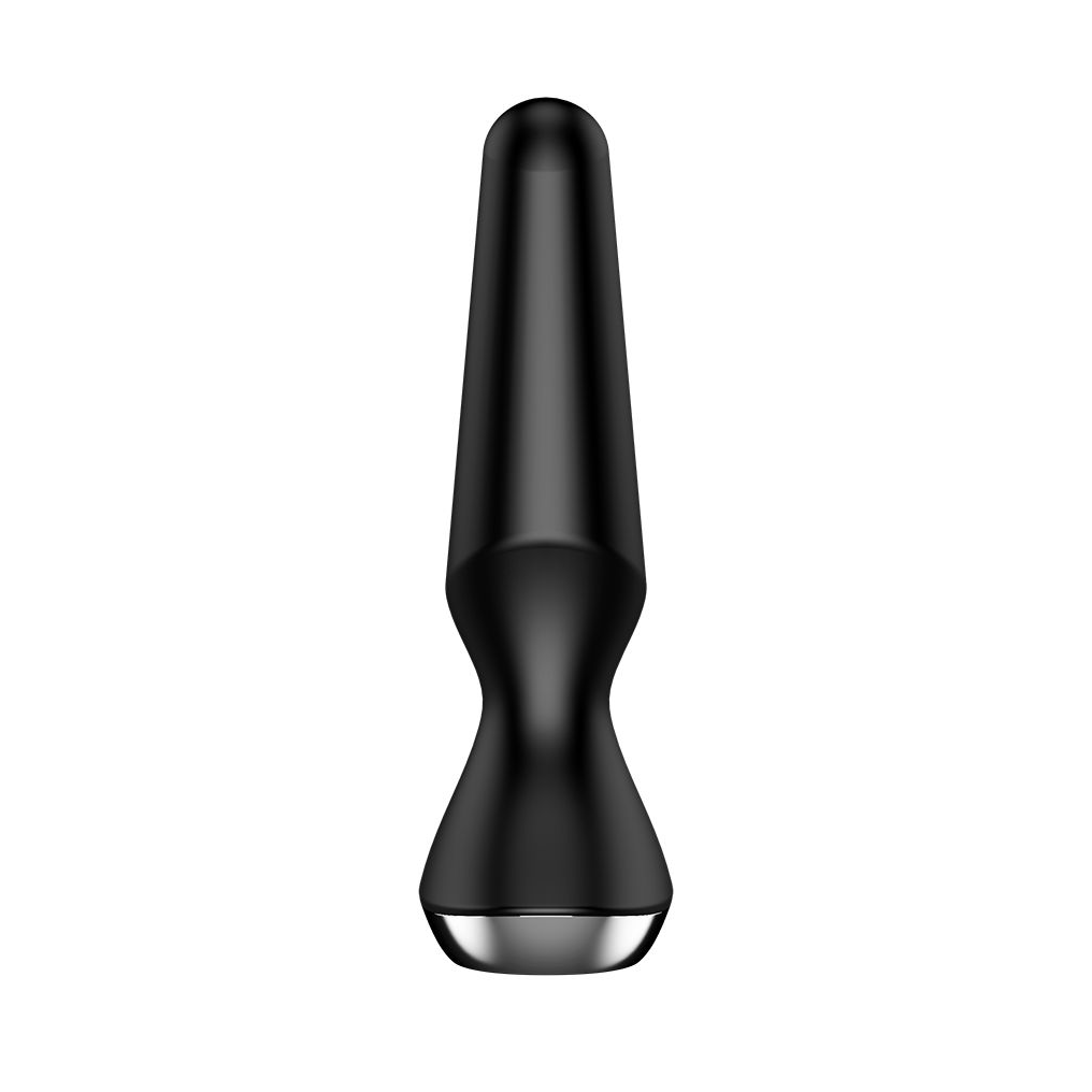 Купить черная анальная пробка с вибрацией satisfyer plug-ilicious 2 - 14 см. Image