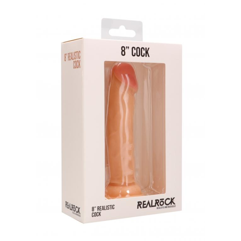 Купить телесный фаллоимитатор realistic cock 8  - 20 см. Image