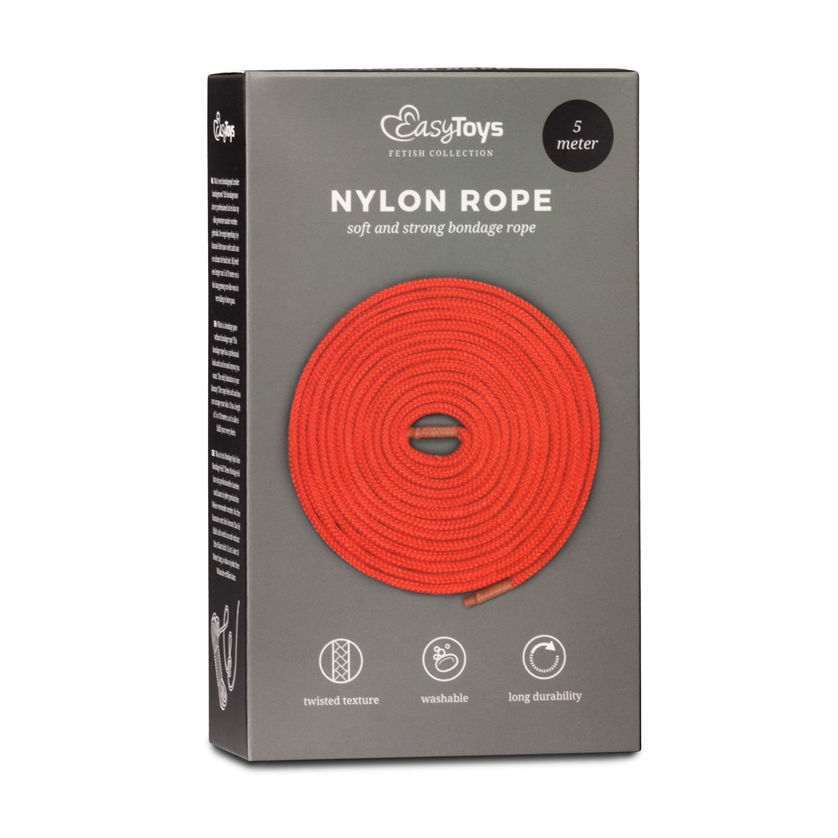 Купить красная веревка для связывания nylon rope - 5 м. Image