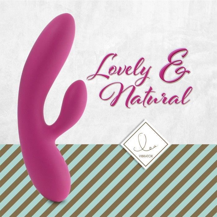 Купить розовый вибратор-кролик lea rabbit vibrator - 20,2 см. Image