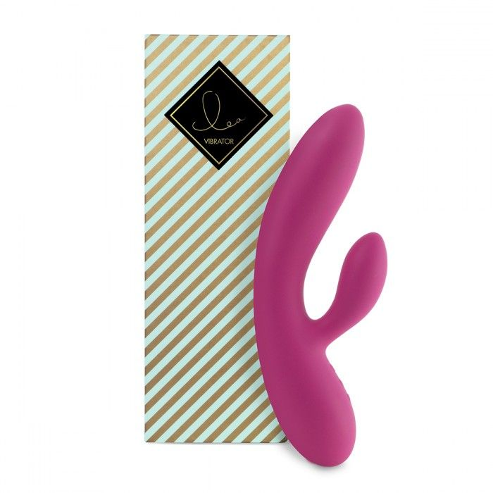 Купить розовый вибратор-кролик lea rabbit vibrator - 20,2 см. Image