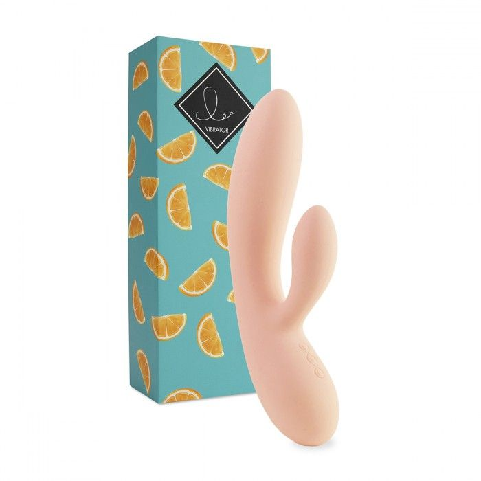 Купить бежевый вибратор-кролик lea rabbit vibrator - 20,2 см. Image