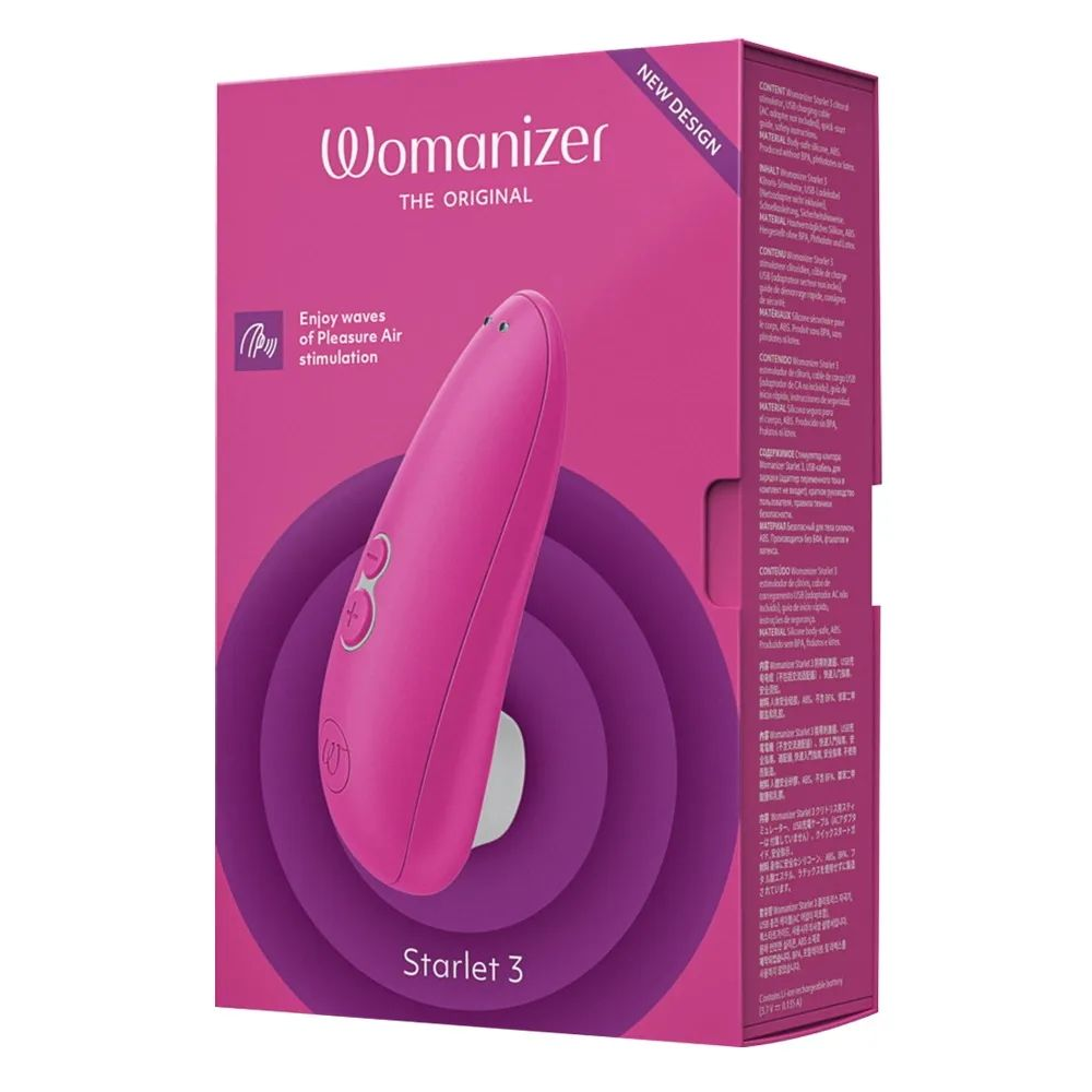 Купить розовый клиторальный стимулятор womanizer starlet 3 Image