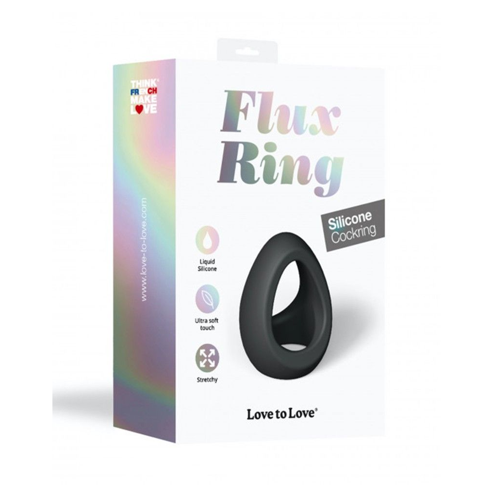 Купить черное фигурное эрекционное кольцо flux ring Image