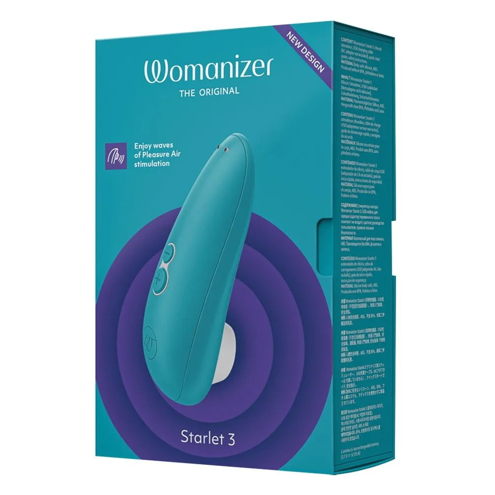 Купить бирюзовый клиторальный стимулятор womanizer starlet 3 Image