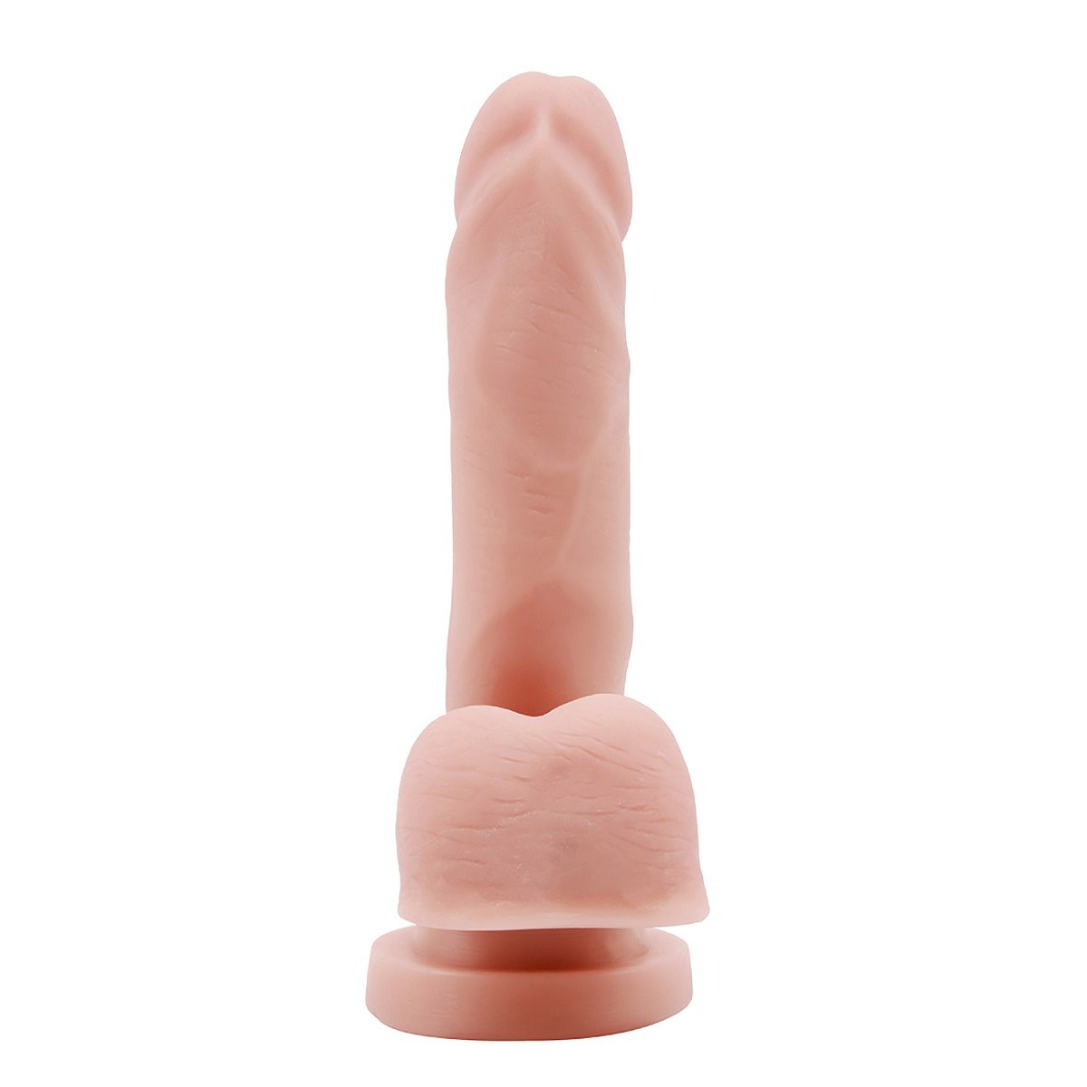 Купить телесный фаллоимитатор-реалистик dual density dildo - 14,5 см. Image