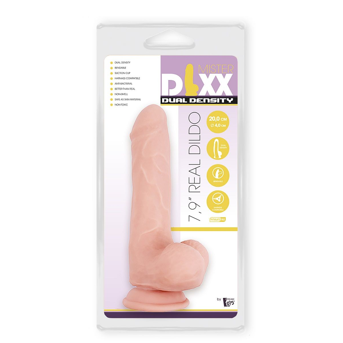 Купить телесный фаллоимитатор-реалистик dual density dildo - 20 см. Image