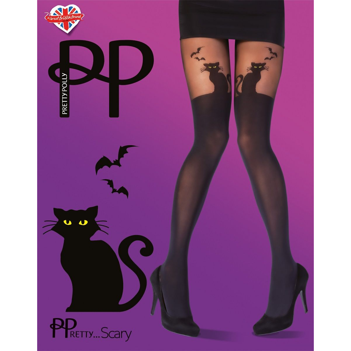 Купить колготки с имитацией чулок halloween cat tights Image