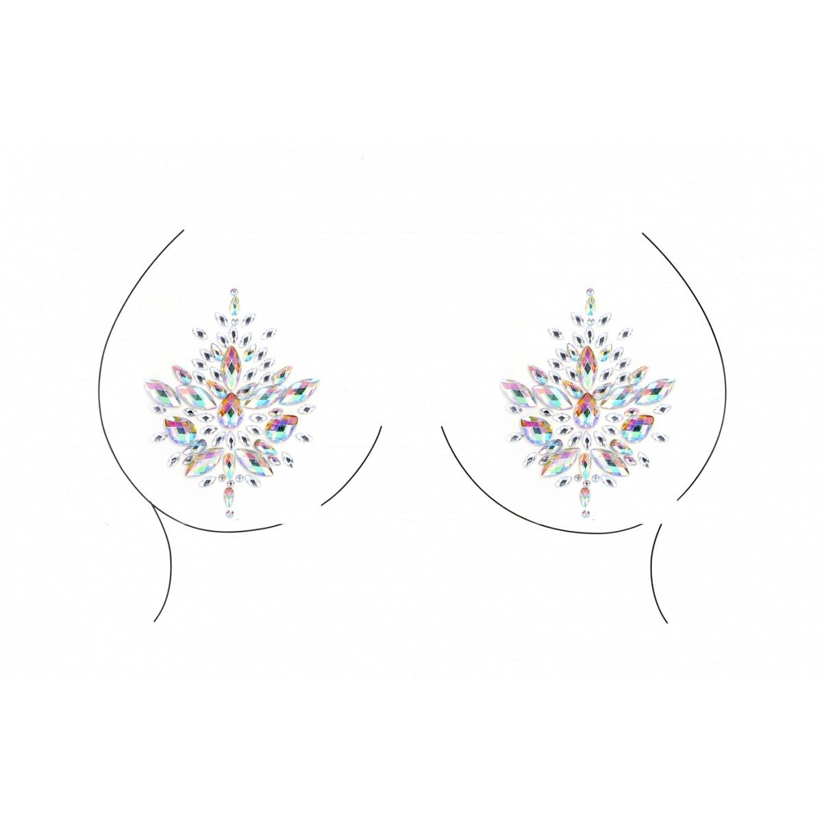 Купить сверкающие пэстисы dazzling nipple bling sticker Image