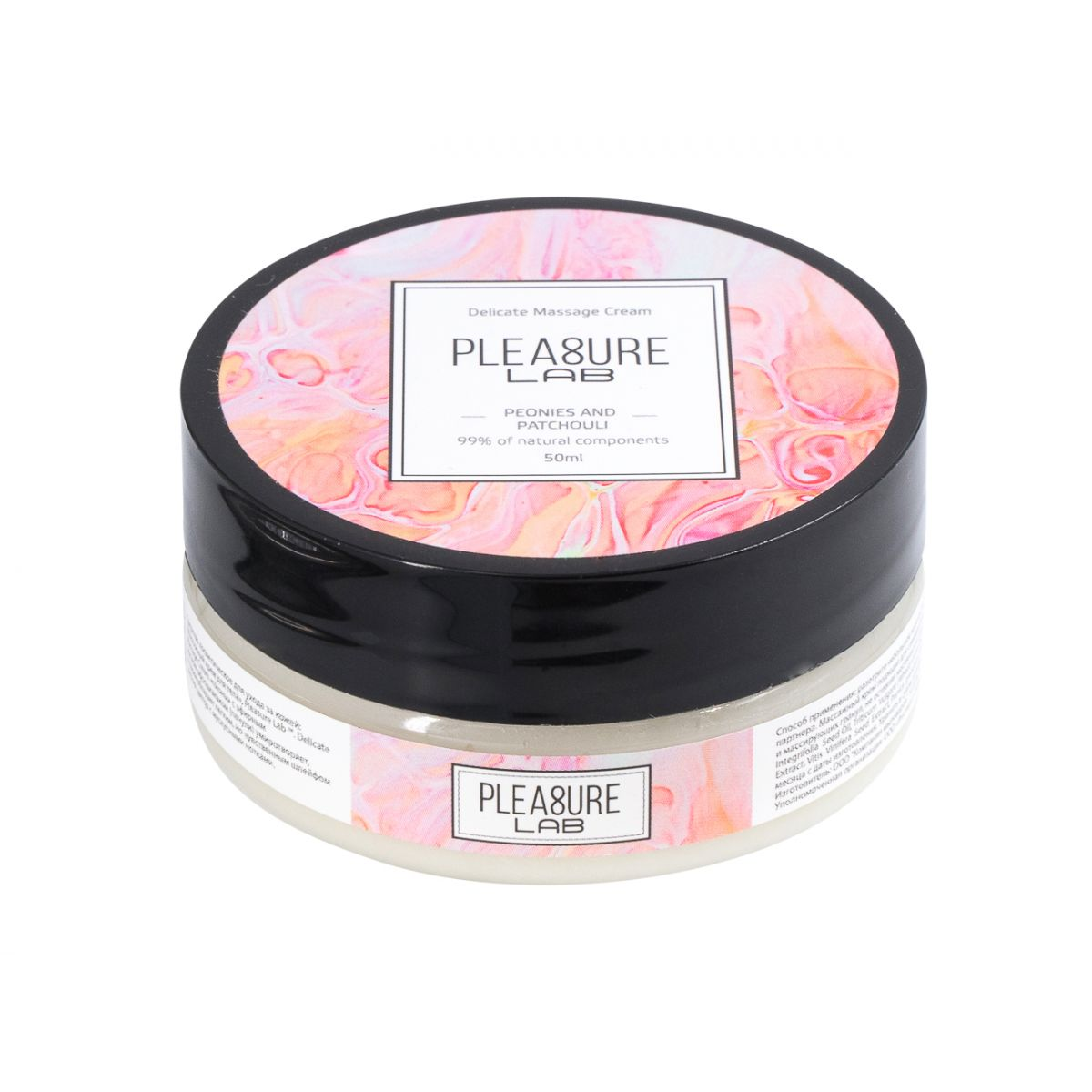 Купить массажный крем pleasure lab delicate с ароматом пиона и пачули - 50 мл. Image