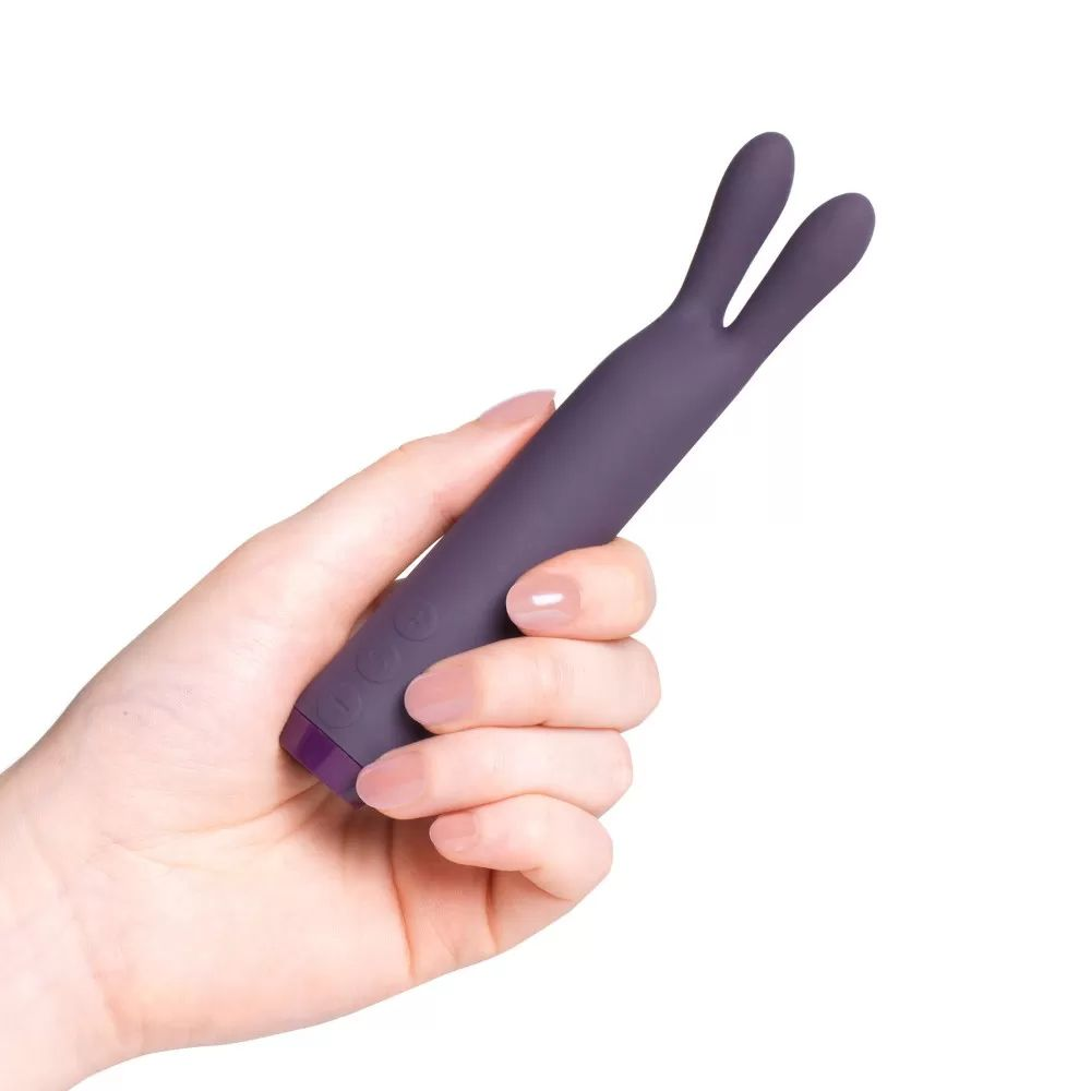 Купить фиолетовый вибратор с ушками rabbit bullet vibrator - 8,9 см. Image