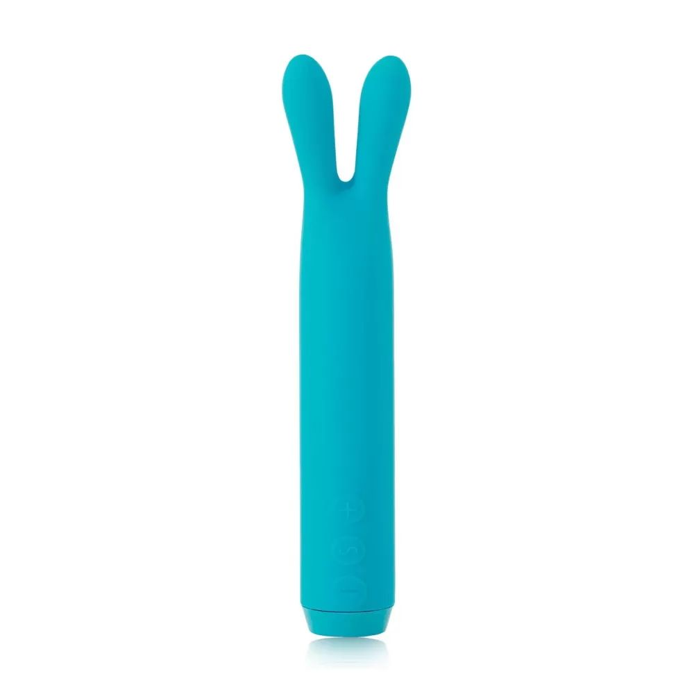 Купить голубой вибратор с ушками rabbit bullet vibrator - 8,9 см. Image