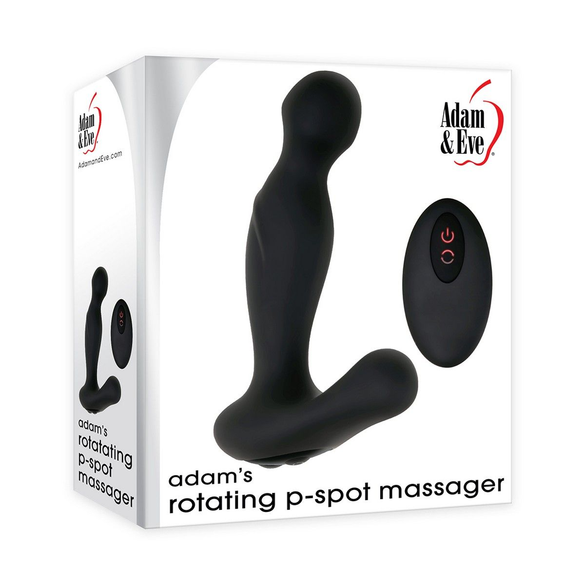 Купить черный вибростимулятор простаты adam s rotating p-spot massager - 14,2 см. Image